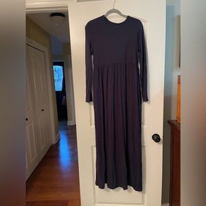 Long Sleeve Maxi Dress | Navy | Buttery Soft | $12